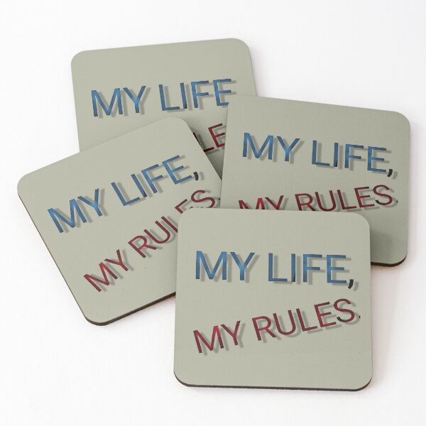 Item preview, My life, my rules typography genz rebellion tshirts designed and sold by Shukasya-Arts.