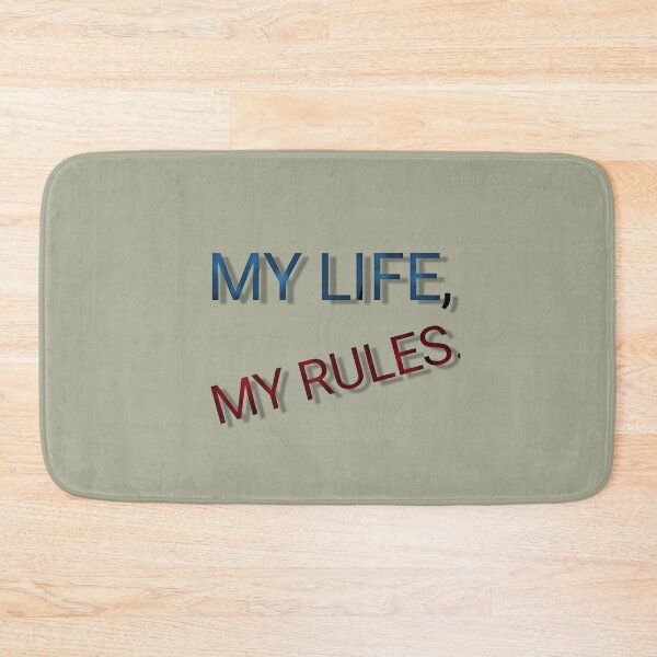 Item preview, My life, my rules typography genz rebellion tshirts designed and sold by Shukasya-Arts.