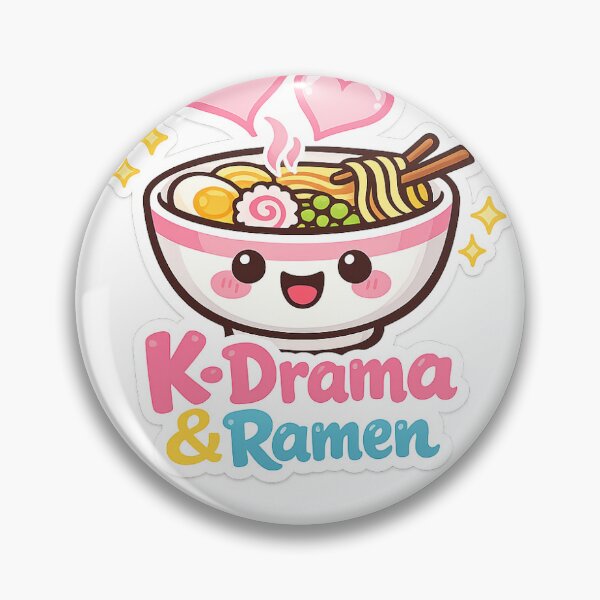 Item preview, K-Drama And Ramen Cute Sticker designed and sold by Threadistiq.