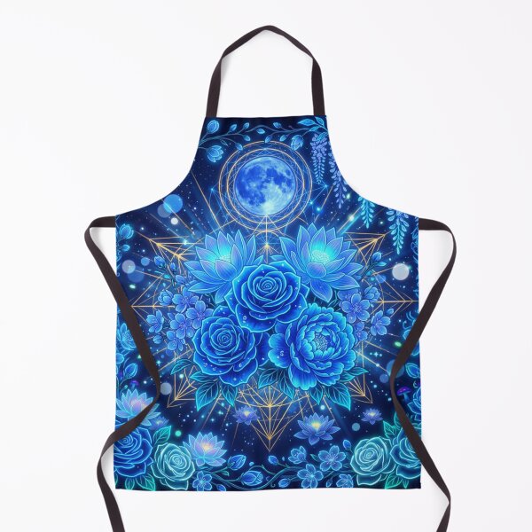 Item preview, Neon Blue Flower Dreams – Nature Art designed and sold by DervoTeck2767.