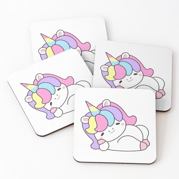 Item preview, Cute Kawaii Unicorn Resting  designed and sold by debbiebento.