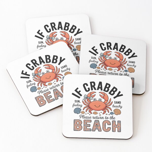 Item preview, Cute Crab Beach Seashell Kawaii Summer Illustration designed and sold by DariaOltes.