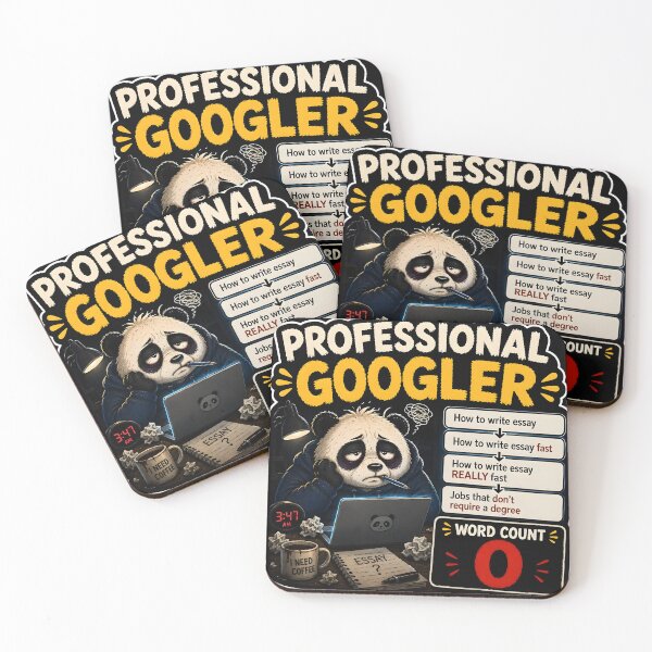 Item preview, Professional Googler Funny Panda - Essay Writing Meme designed and sold by Easternpantry.