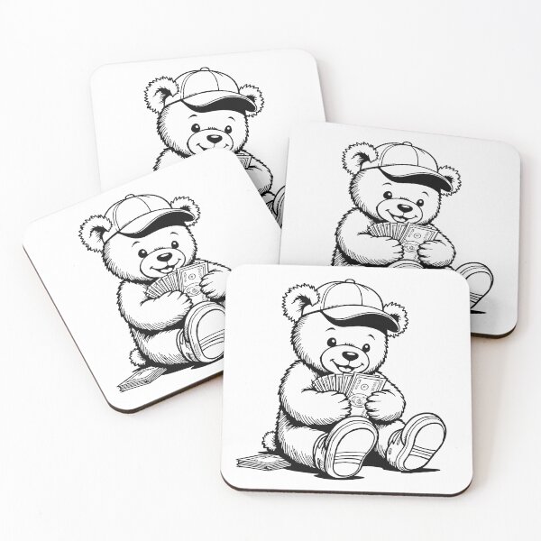 Item preview, Teddy Bear Counting Money designed and sold by Museum Of Non-Existing Art.