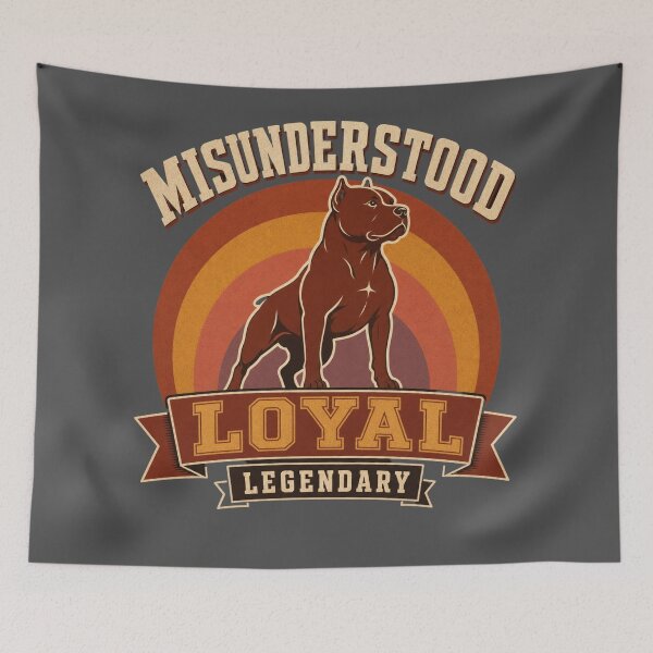 Item preview, Misunderstood Loyal Legendary Pit Bull Vintage Retro Dog Lover  designed and sold by freshwear design.