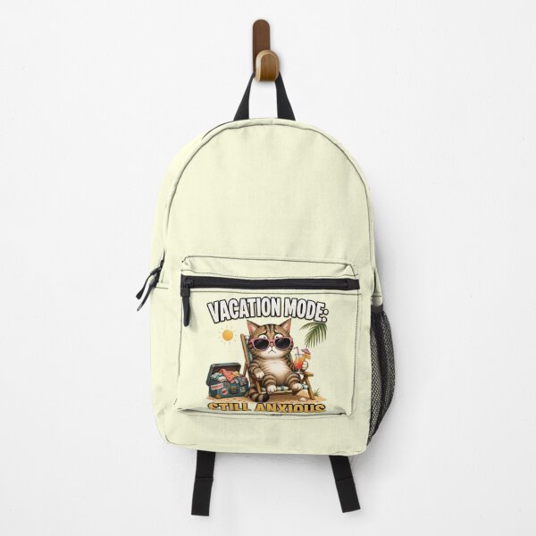 Item preview, Anxious Cat Vacation Humor Gift designed and sold by Gentlestate.