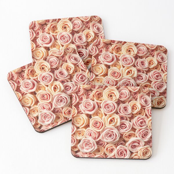 Item preview, Warm Peach Rose Floral Bouquet designed and sold by IntelliMindDesigns.