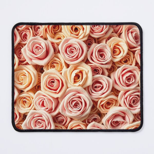 Item preview, Warm Peach Rose Floral Bouquet designed and sold by IntelliMindDesigns.