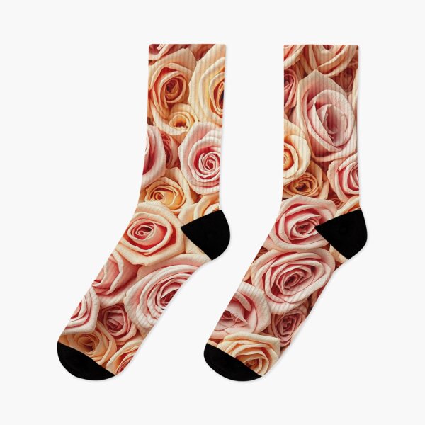 Item preview, Warm Peach Rose Floral Bouquet designed and sold by IntelliMindDesigns.