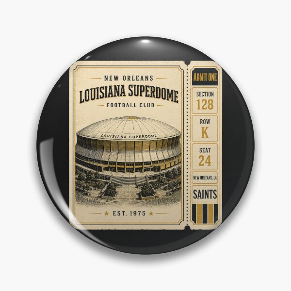 Item preview, Louisiana Superdome Vintage Ticket, New Orleans Retro Football Stadium designed and sold by GhostDawgs.