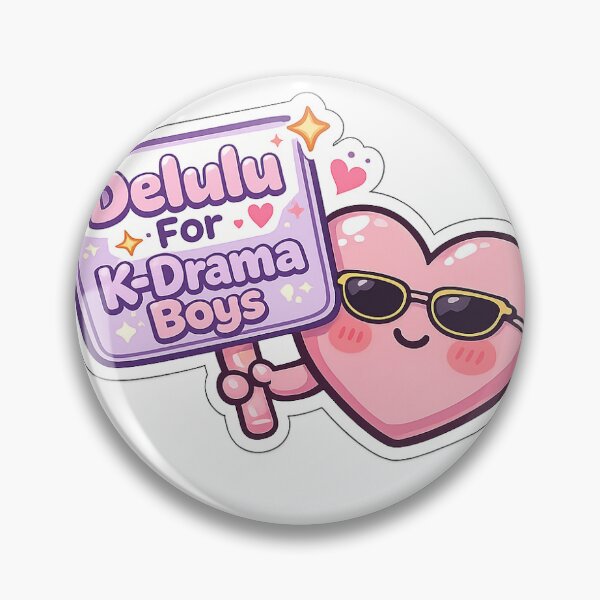 Item preview, Delulu For K-Drama Boys Sticker designed and sold by Threadistiq.
