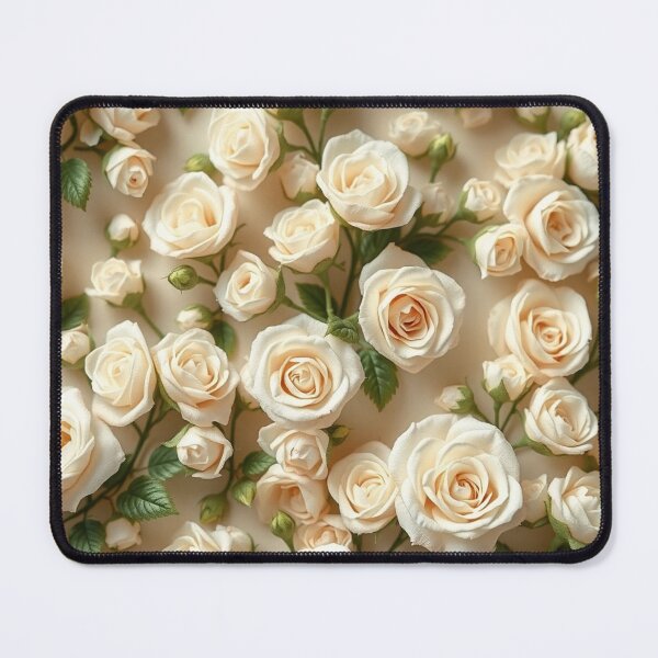 Item preview, Elegant White Rose Floral Bouquet designed and sold by IntelliMindDesigns.