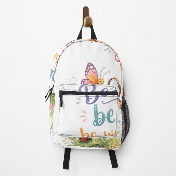 Item preview, Be Curious Be Kind Be Wonderfully You Cute Girl Inspirational Quote Sticker | Positive Affirmation Kids Wall Art designed and sold by LoveNurseries.