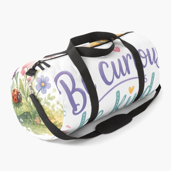 Item preview, Be Curious Be Kind Be Wonderfully You Cute Girl Inspirational Quote Sticker | Positive Affirmation Kids Wall Art designed and sold by LoveNurseries.