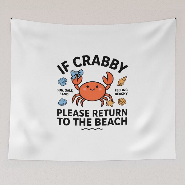 Item preview, Cute Kawaii Crab With Bow Beach Summer Art designed and sold by DariaOltes.