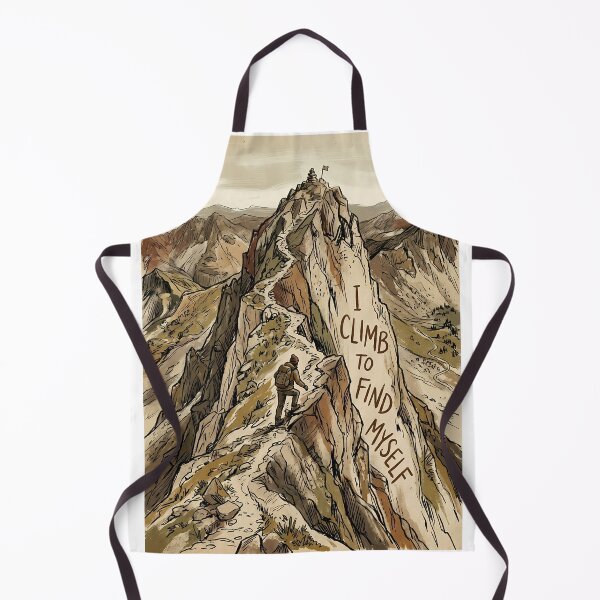 Item preview, Climb to Find Myself Mountain Quote Poster designed and sold by Ar0undTheW0rld.