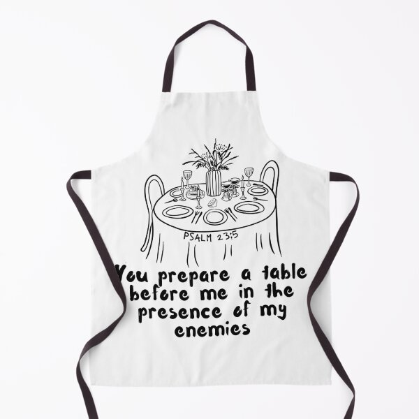 Item preview, He Prepares a Table Before Me – Psalm 23:5 Christian Design for Light Colored Apparel designed and sold by Conduit Tees.