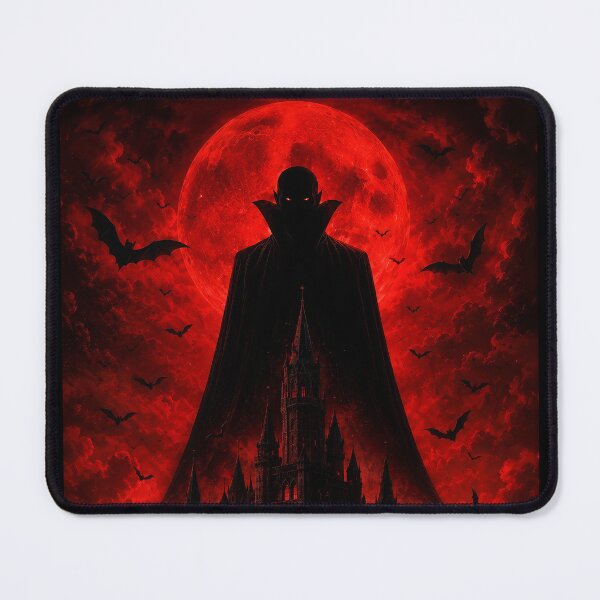 Item preview, Dracula Castle Under Blood Moon designed and sold by PetsArt.