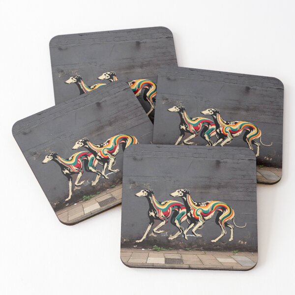 Item preview, GALOGO - Street Variations - Two Galgos Street Art No. 1 designed and sold by GALOGO – Art for Sighthounds & Animal Welfare.