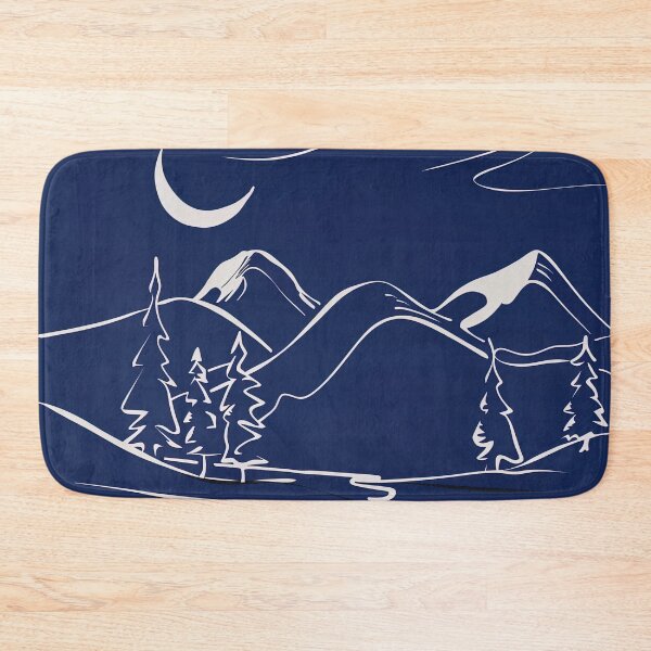Item preview, Canadian landscape - Blue Abstract Art designed and sold by shadow-bloom.