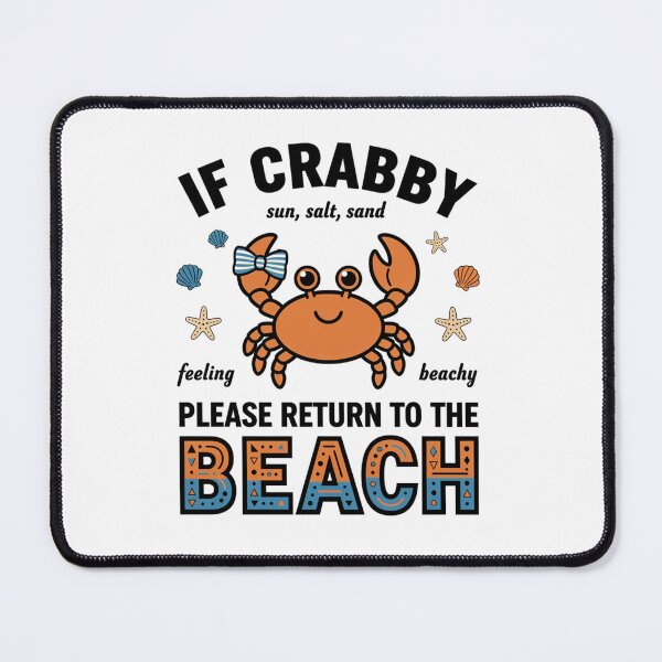 Item preview, Cute Crab Beach Lover Coastal Summer Graphic designed and sold by DariaOltes.