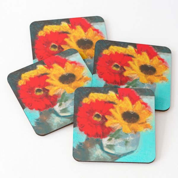 Item preview, Textured Sunflowers and Gerbera designed and sold by pricehrugelechq.