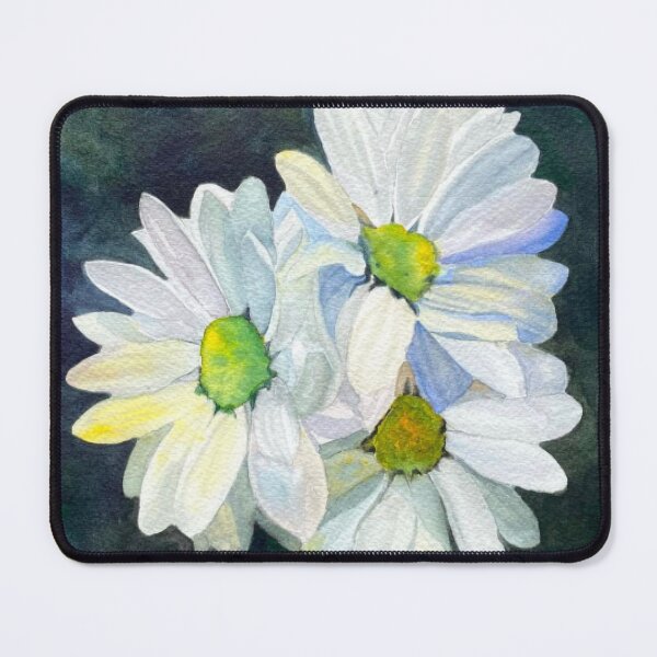 Item preview, Delicate White Daisies Watercolor designed and sold by pricehrugelechq.