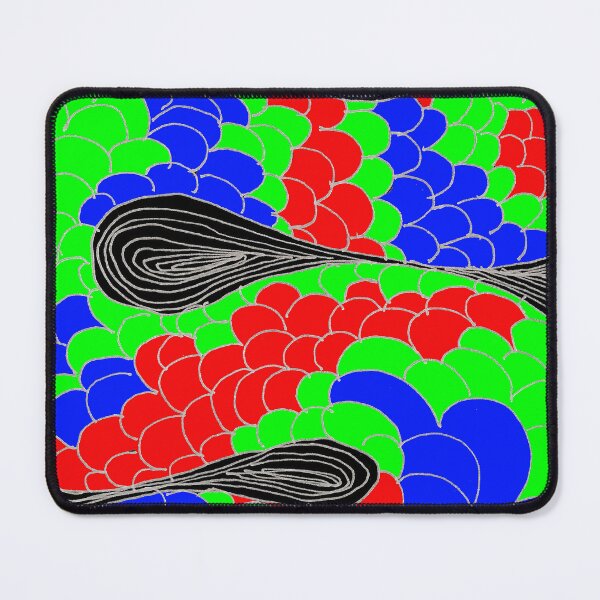 Item preview, Snake - Vibrant Pop Art Psychedelic Scale Pattern designed and sold by MAMA LXXVIII: Art by Marsailhe Milward.