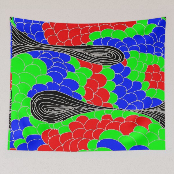 Item preview, Snake - Vibrant Pop Art Psychedelic Scale Pattern designed and sold by MAMA.art.Rio <Marsailhe_Milward>.