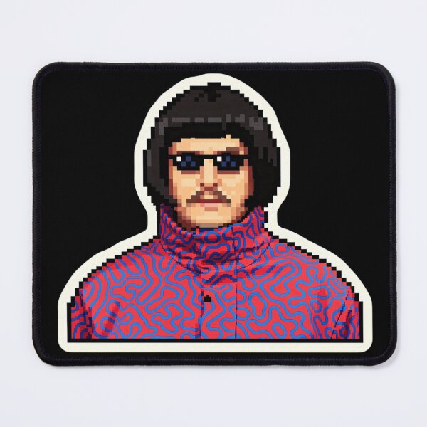 Item preview, (I wrote in description how I feel. A tribute) Oliver Tree Pixel Art Tribute Retro Music Sticker designed and sold by XXVSHIRT.