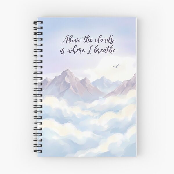 Item preview,  Above the Clouds Mountain Quote Poster designed and sold by Ar0undTheW0rld.