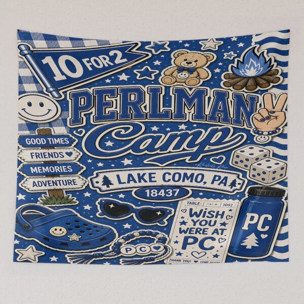 Item preview, Perlman Camp Collage designed and sold by Rachel's Room.