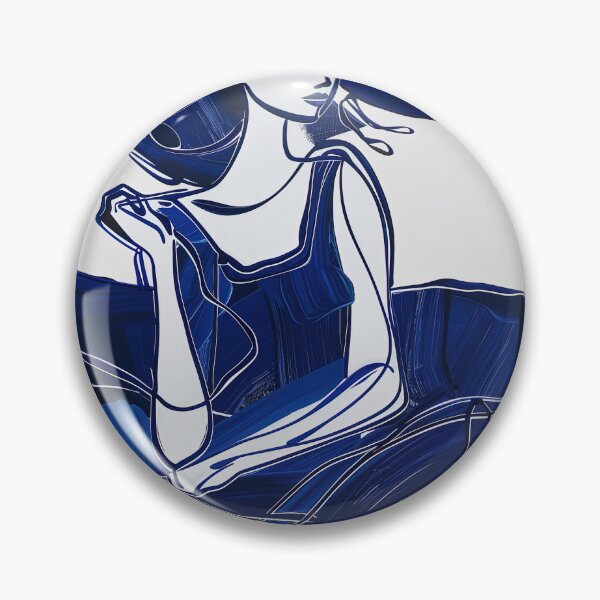 Item preview, Canadian woman - Blue Abstract Art designed and sold by shadow-bloom.