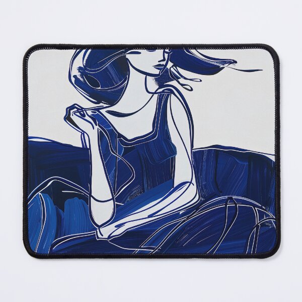 Item preview, Canadian woman - Blue Abstract Art designed and sold by shadow-bloom.