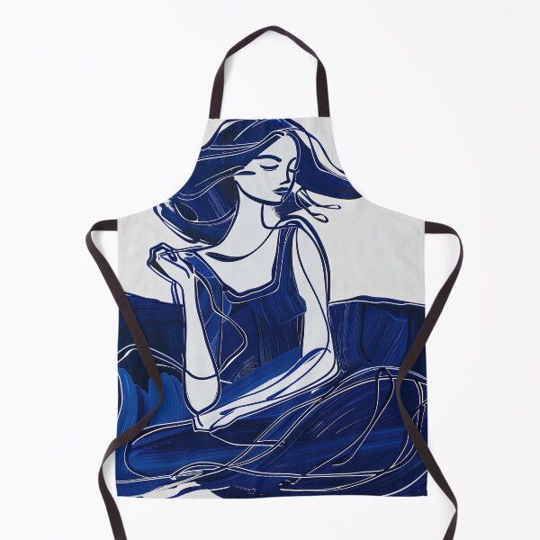 Item preview, Canadian woman - Blue Abstract Art designed and sold by shadow-bloom.