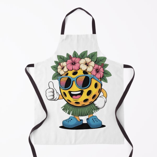 Item preview, Tropical Hawaiian Pickleball Character Funny Cartoon designed and sold by DariaOltes.