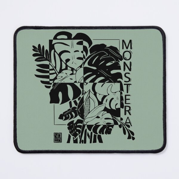 Item preview, Monstera Black Print designed and sold by Noem-Prints.
