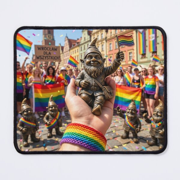 Item preview, Thinking of Wroclaw - Gnomes at Pride Parade designed and sold by Purrfecta.