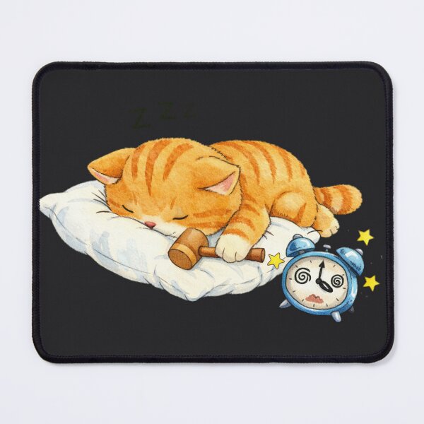 Item preview, Cute Sleeping Ginger Cat Illustration designed and sold by Moody Vibes Studio.