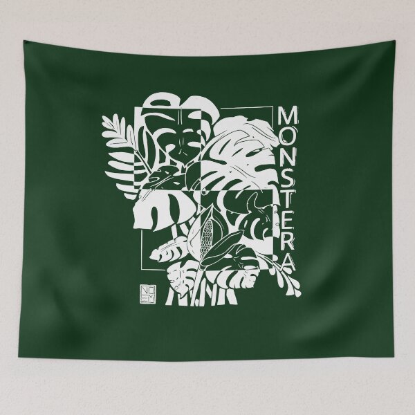 Item preview, Monstera White Print designed and sold by Noem-Prints.