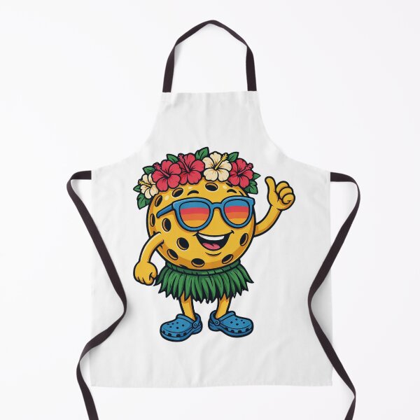 Item preview, Tropical Pickleball Character Hawaiian Hula Retro designed and sold by DariaOltes.