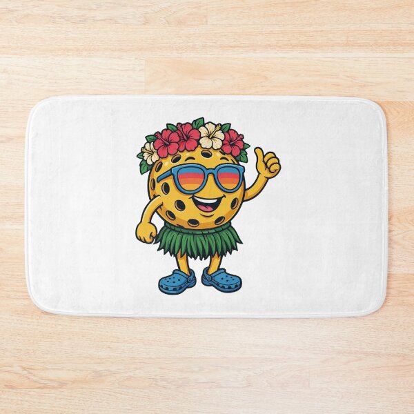Item preview, Tropical Pickleball Character Hawaiian Hula Retro designed and sold by DariaOltes.