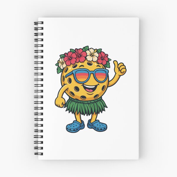 Item preview, Tropical Pickleball Character Hawaiian Hula Retro designed and sold by DariaOltes.