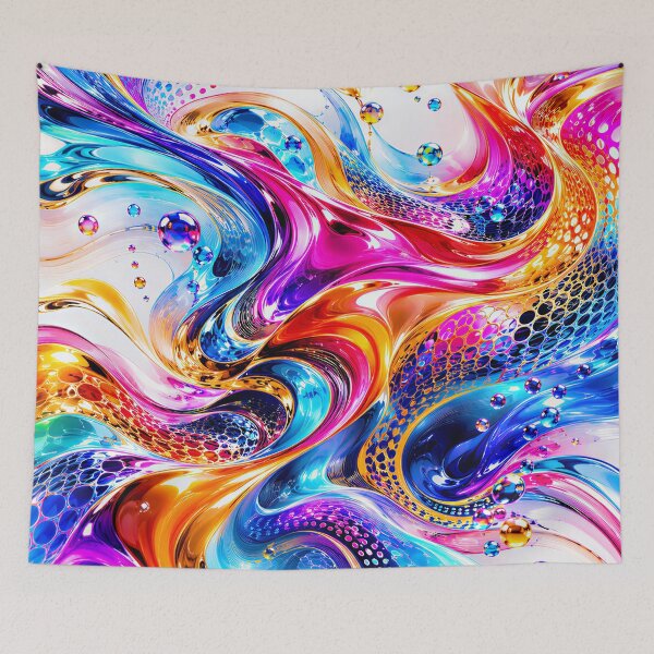 Item preview, Abstract Composition Characterized By Fluid designed and sold by KLERIKSTORE.