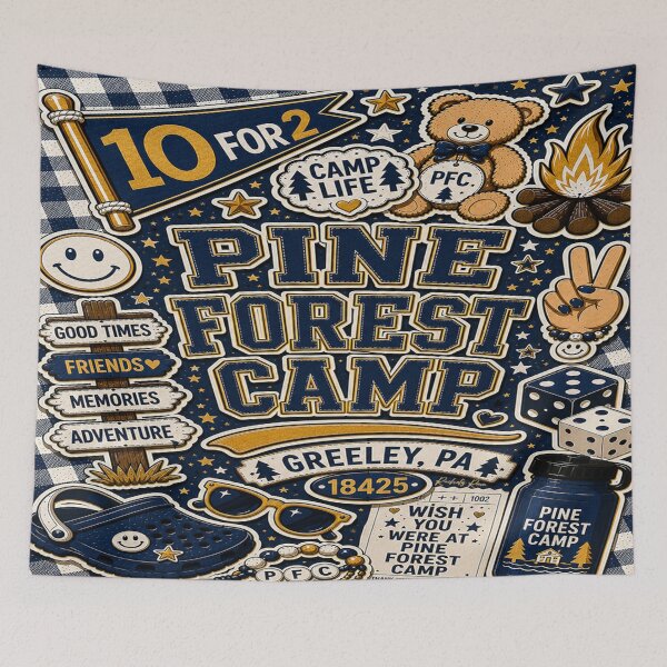 Item preview, Pine Forest Camp Collage designed and sold by Rachel's Room.