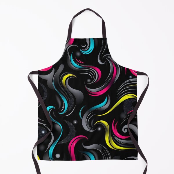 Item preview, Vibrant And Dynamic Abstract Style  By Flowing Swirling Forms Set Against A Stark Black Background designed and sold by KLERIKSTORE.