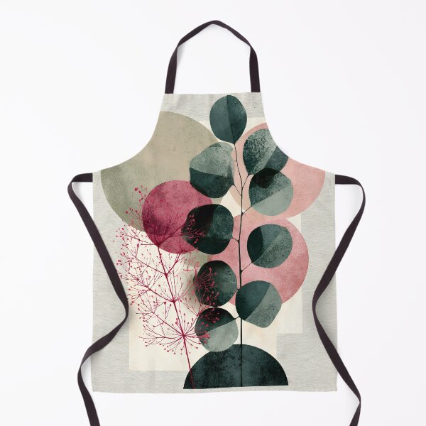 Item preview, Boho Eucalyptus Botanical Abstract Sage Green Pink Art designed and sold by daila70.