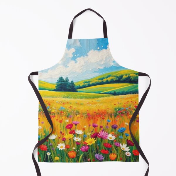 Item preview, Wildflower Colorful Landscape Painting designed and sold by AllAroundArtist.