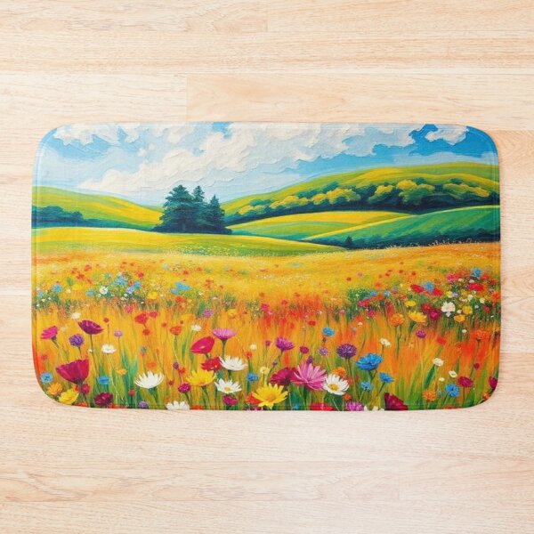 Item preview, Wildflower Colorful Landscape Painting  designed and sold by AllAroundArtist.
