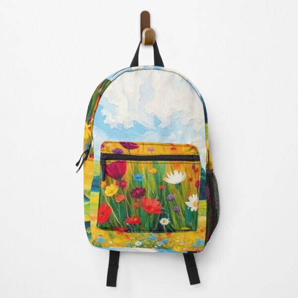 Item preview, Wildflower Colorful Landscape Painting designed and sold by AllAroundArtist.